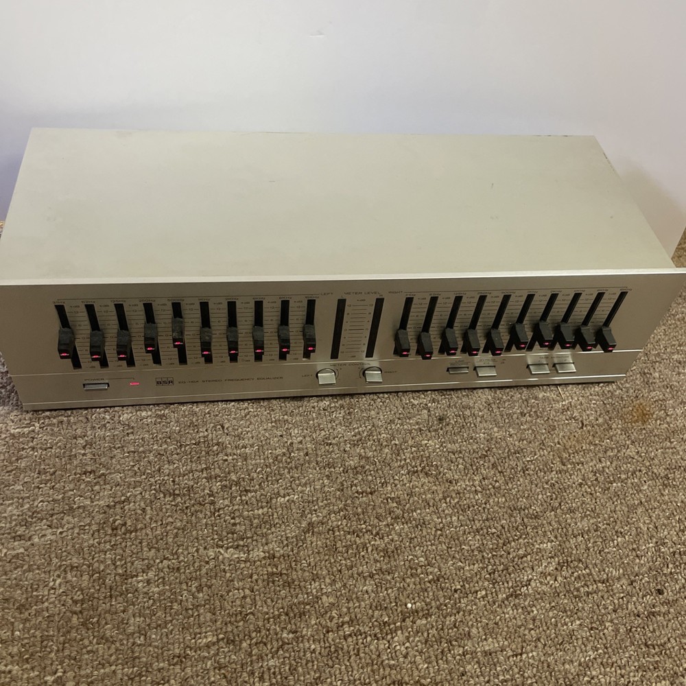 Vintage BSR EQ-110X Stereo Frequency Equalizer - Tested Working
