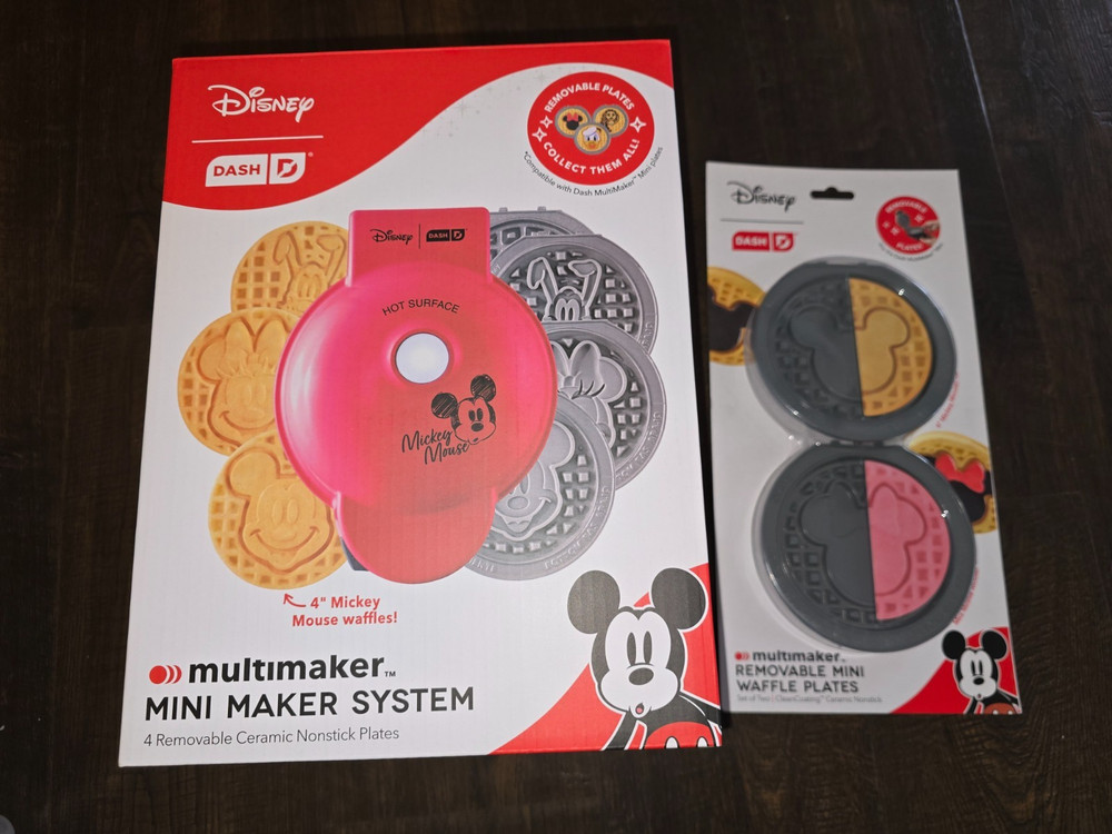 Disney Dash Mickey Minnie Mouse Pluto MultiMaker Mini Maker System + 2 Extra *