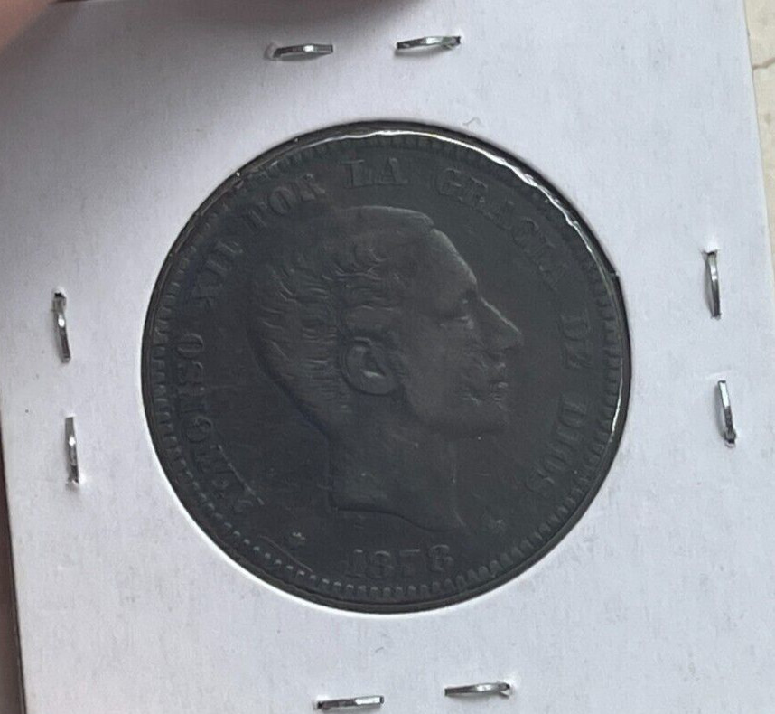 1878 Spain 10 Centimos bg