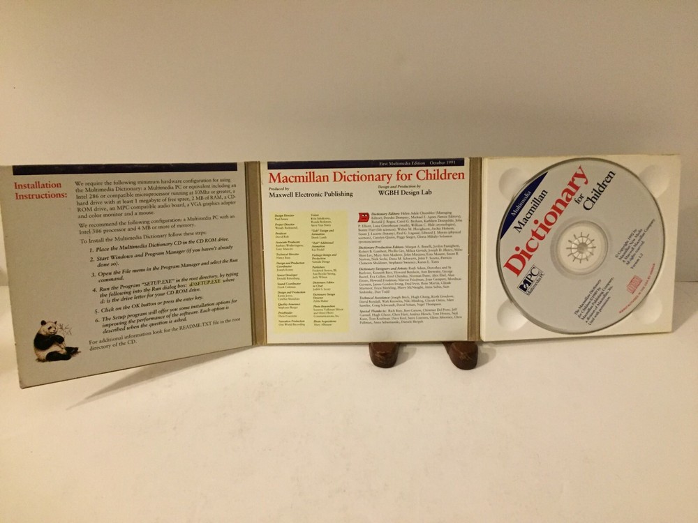 Multimedia Macmillan Dictionary for Children PC CD-Rom