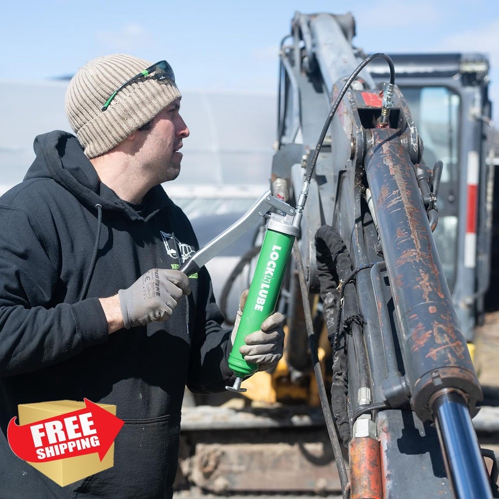 LockNLube Lever Grip Grease Gun