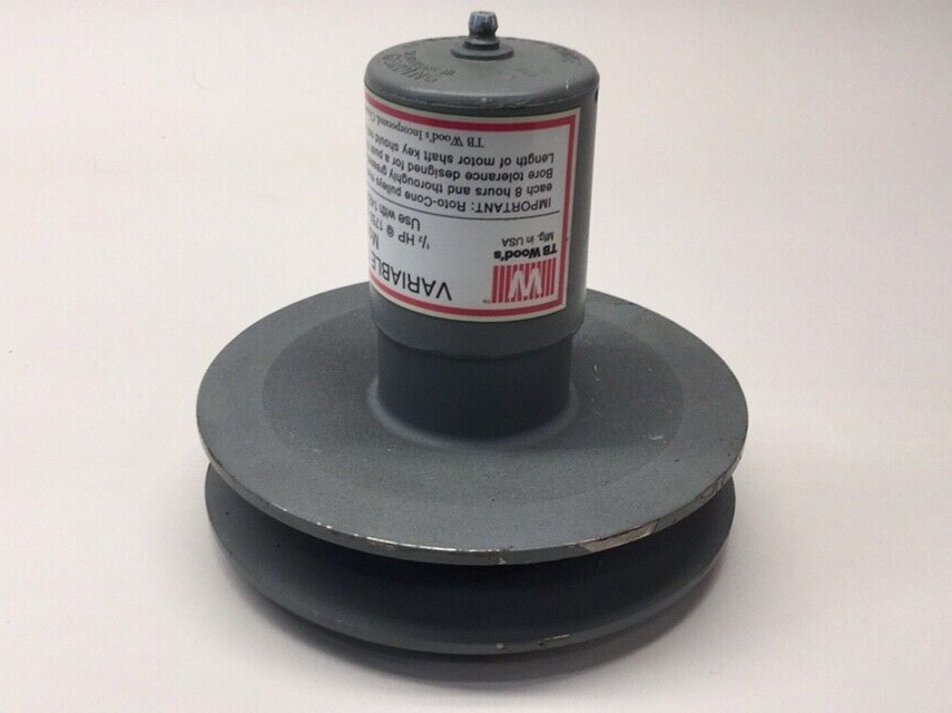 TB Woods RC55 Variable Speed Sheave 0.625 (5/8") Bore