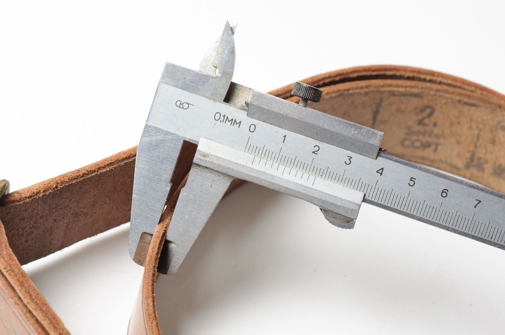 Leather army adjustable belt, for historical reenactment