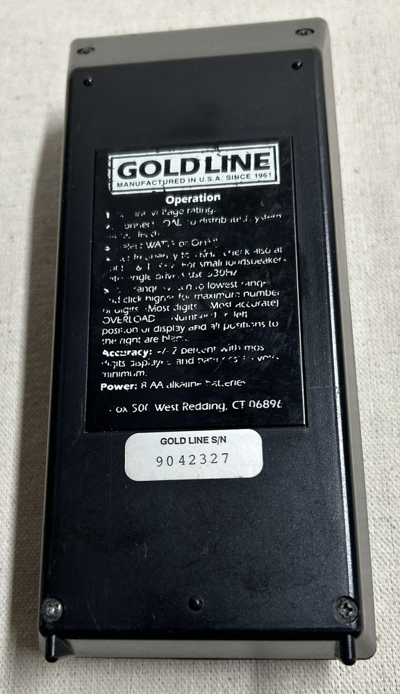 Goldline ZM-1 Impedance Meter