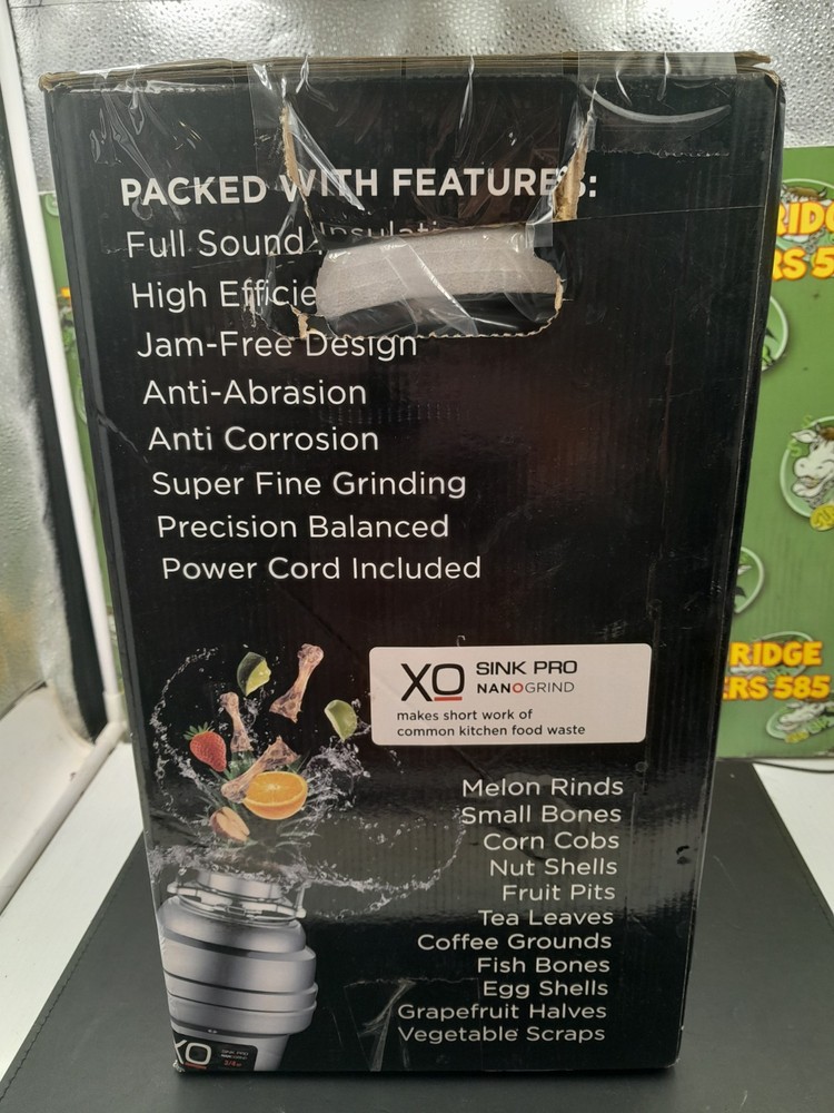 XO Sink Pro Nanogrind XOD34HP Continuous Feed Garbage Disposal