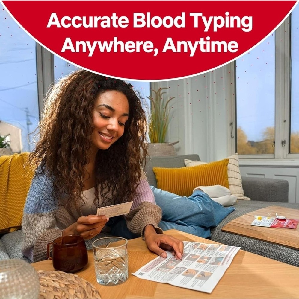 Complete Kit BLOOD Type Test EldonCard HOME TEST Kit Air Sealed Envelope