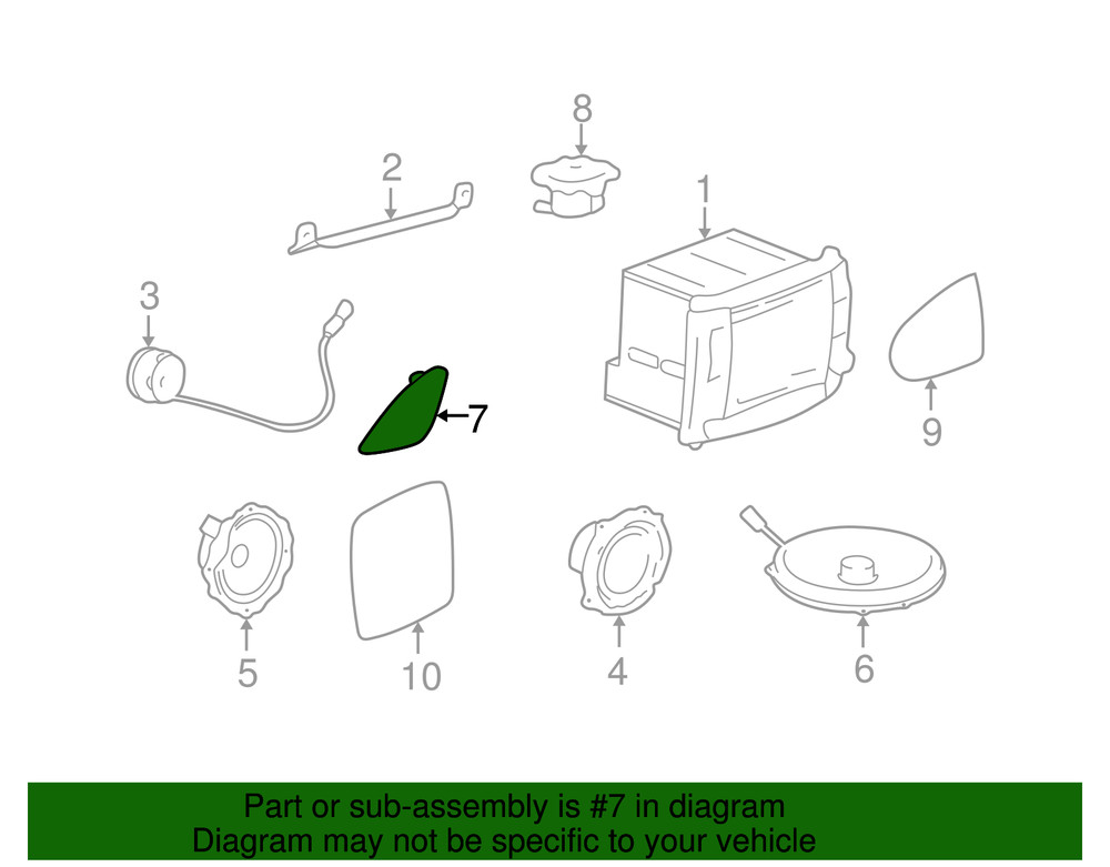 Genuine GM Speaker Grille 88986759