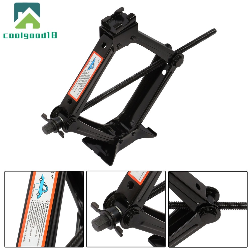 2.5 Tons Scissor Jack Capacity 5511 LBS with Ratchet Handle Effort Saving