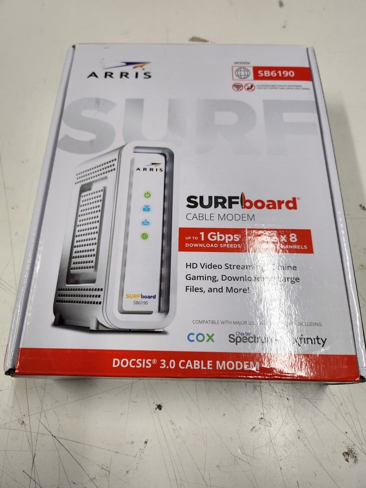 ARRIS® Surfboard® SB6190 Cable Modem, White (used)
