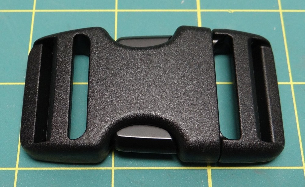 Black Plastic Buckle Dual Adjustable Side Squeeze 30mm Multiple Quantities