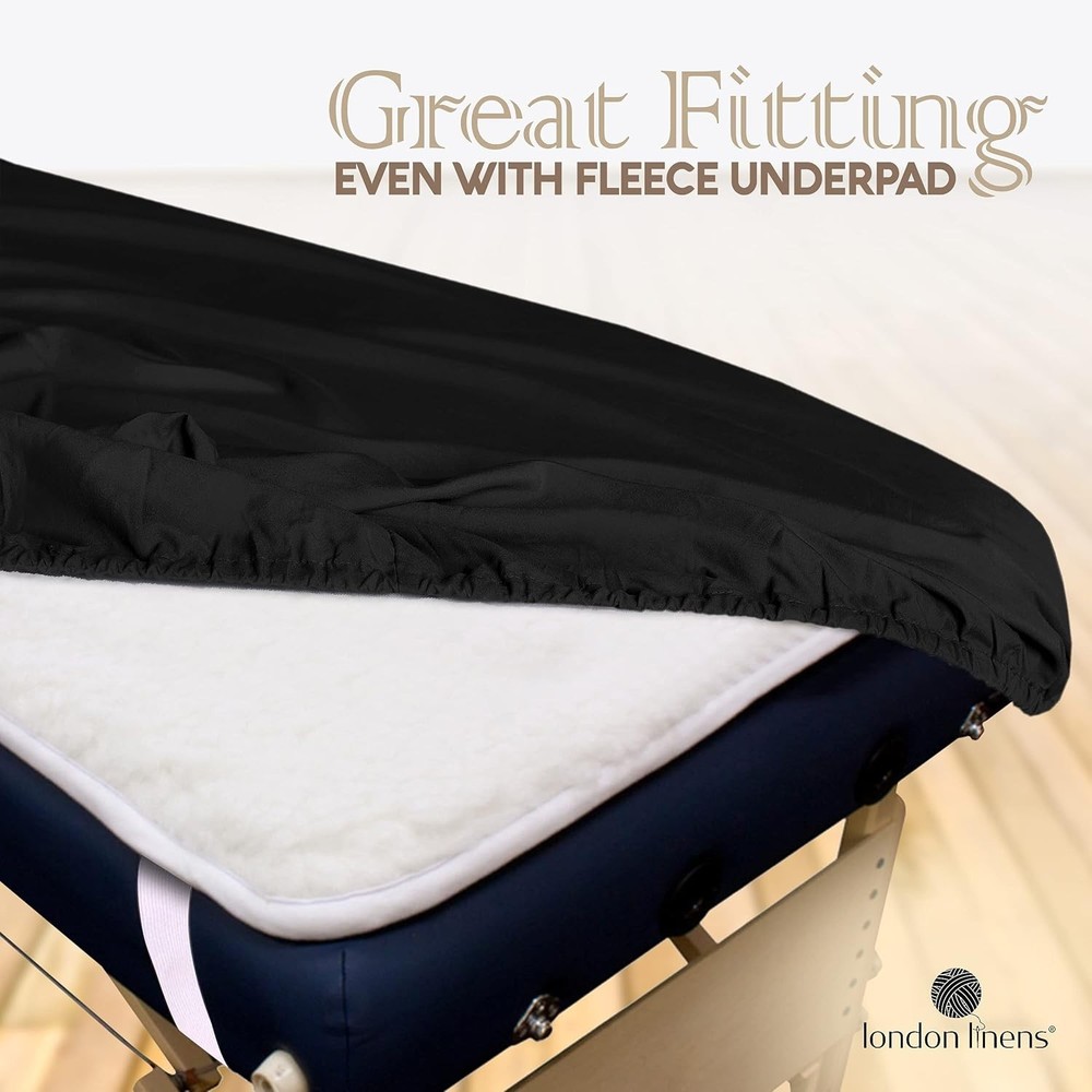 Luxury Microfiber Massage Table Cover Set - Soft, Durable & Machine Washable