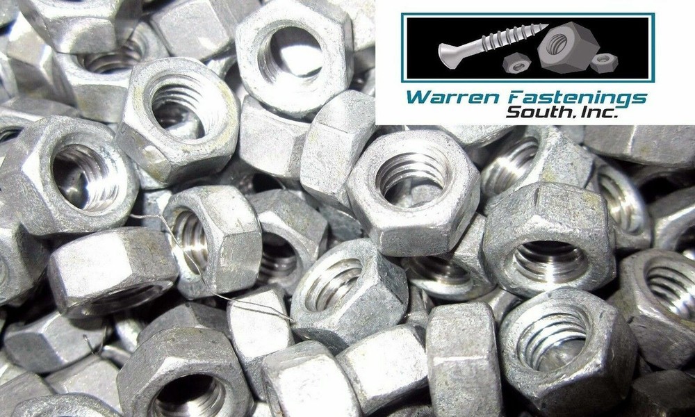 1/2-13 Hex Nuts Hot Dipped Galvanized 300 Pieces