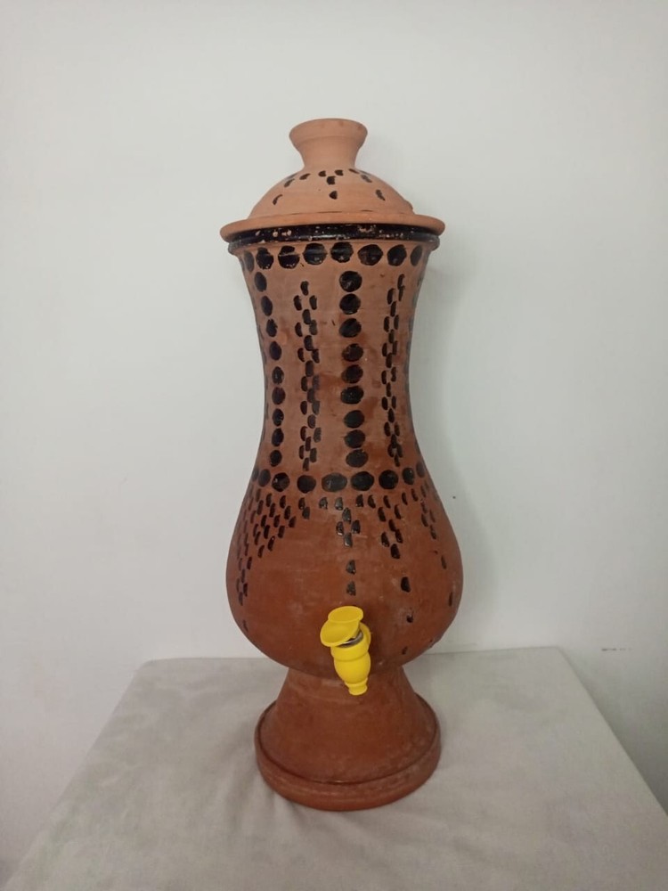 Moroccan clay water pitcher used