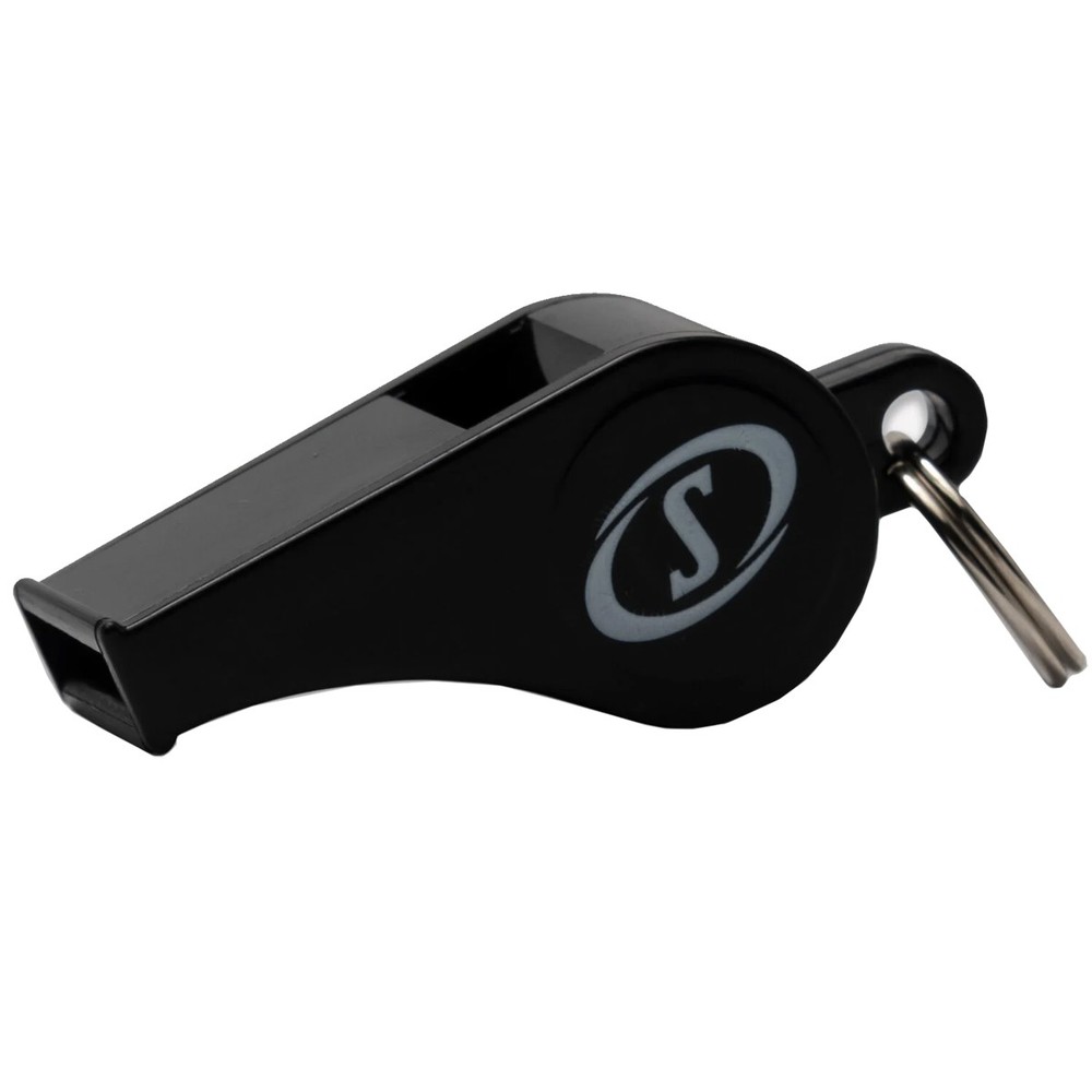 Spalding Plastic Whistle with Lanyard - Black