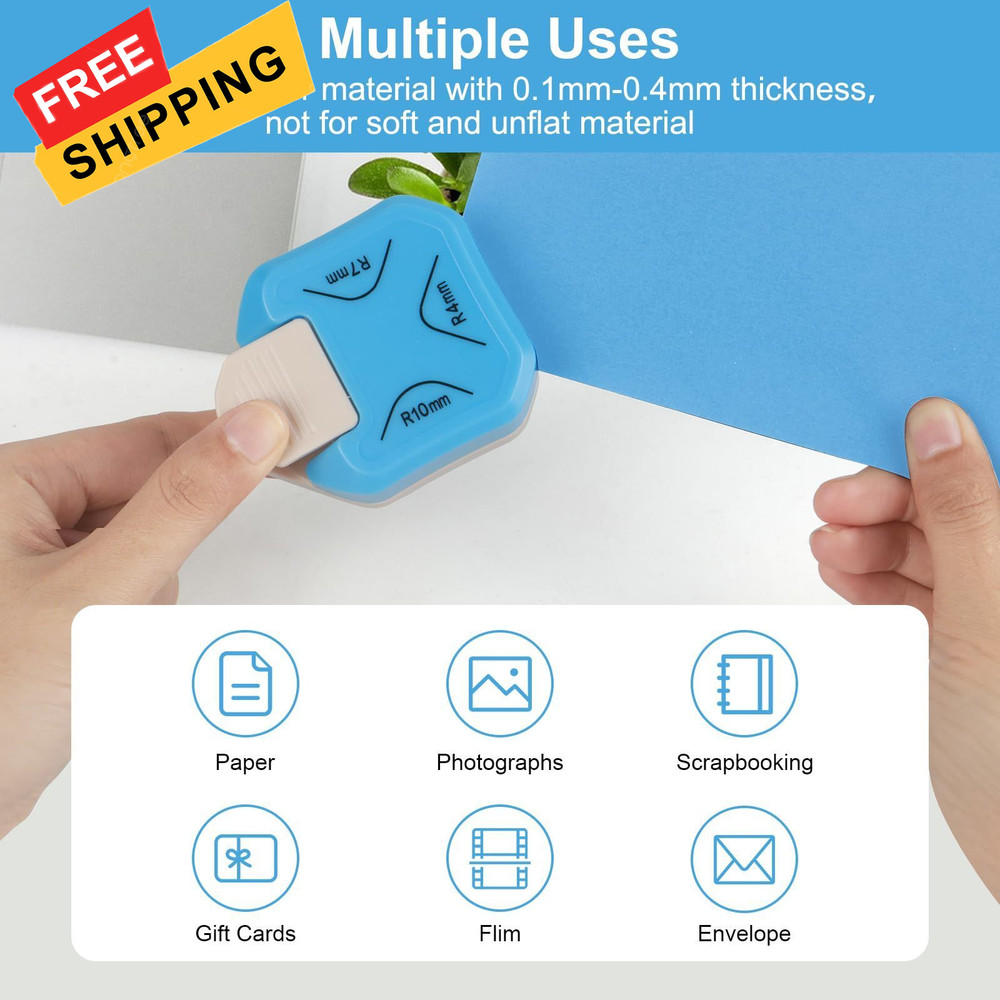 Paper Corner Rounder Punch, Punch Cutter for Blue