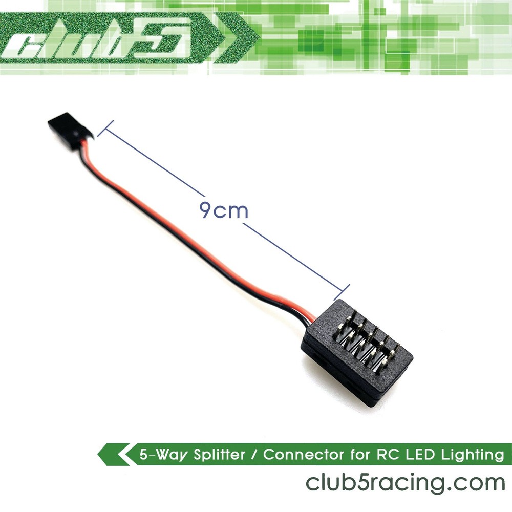 5-Way Micro Splitter Servo / Lighting for RC Crawlers (V2)