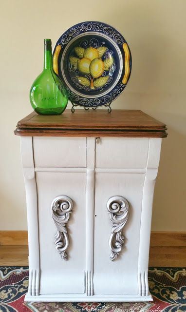 Pair Large Wood Carvings - 12" Scrolls