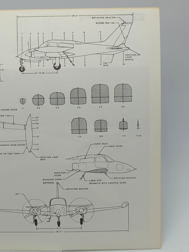 Cessna 310 - 1974 Sales & Spec / Specification Info