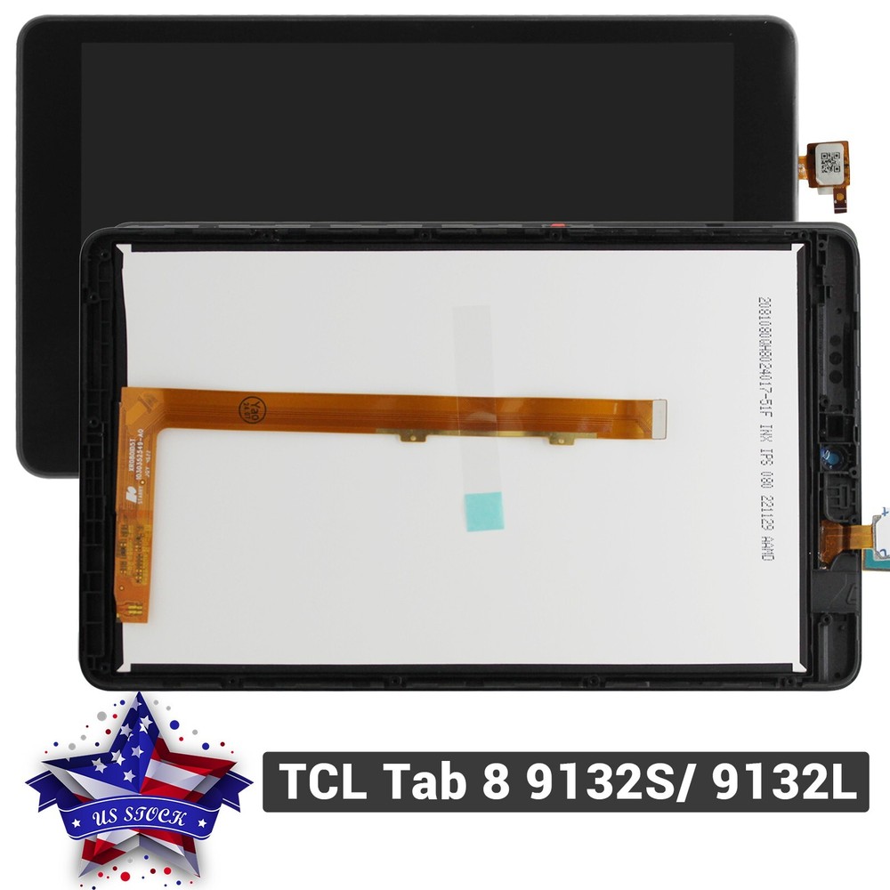 Digitizer LCD Display Touch Screen Frame Replacement For TCL Tab 8 9132S 9132L