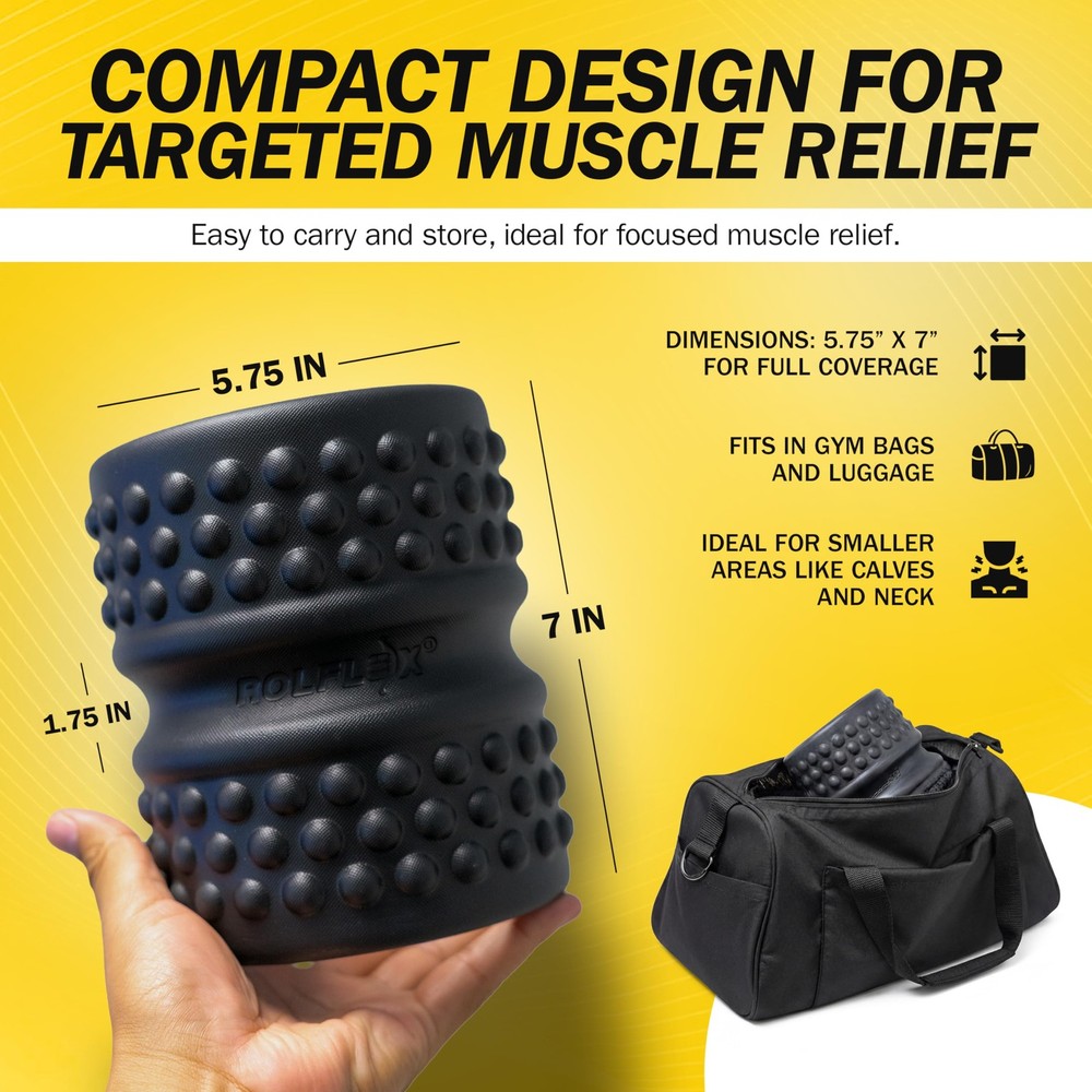 Rolflex SpineAline Back Roller Muscle Rollers Deep Tissue Spine Alignment Tool