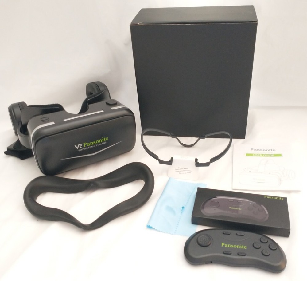 Pansonite VR Headset with Remote Control, 3D Glasses Virtual Reality Headset