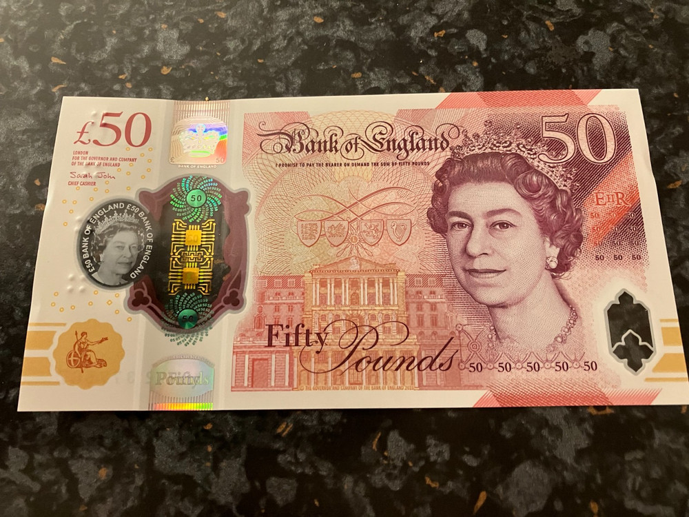 1x AA £50 BANK NOTE IN MINT UNC CONDITION