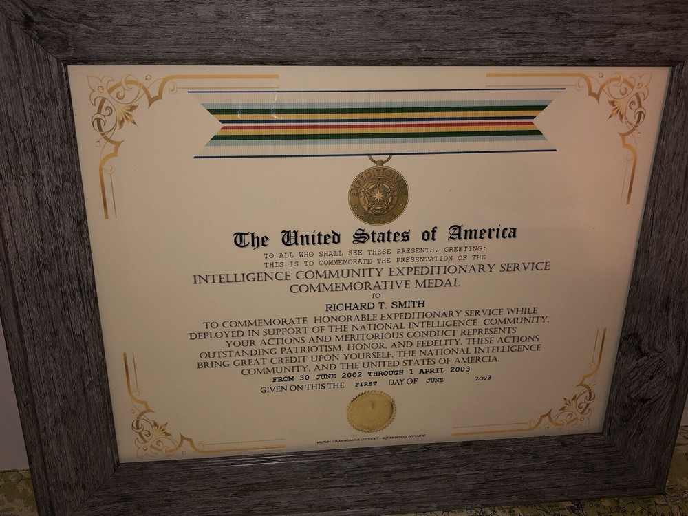 INTELLIGENCE COMMUNITY - EXPEDITIONARY SERVICE COMMEMORATIVE CERTIFICATE Type-1