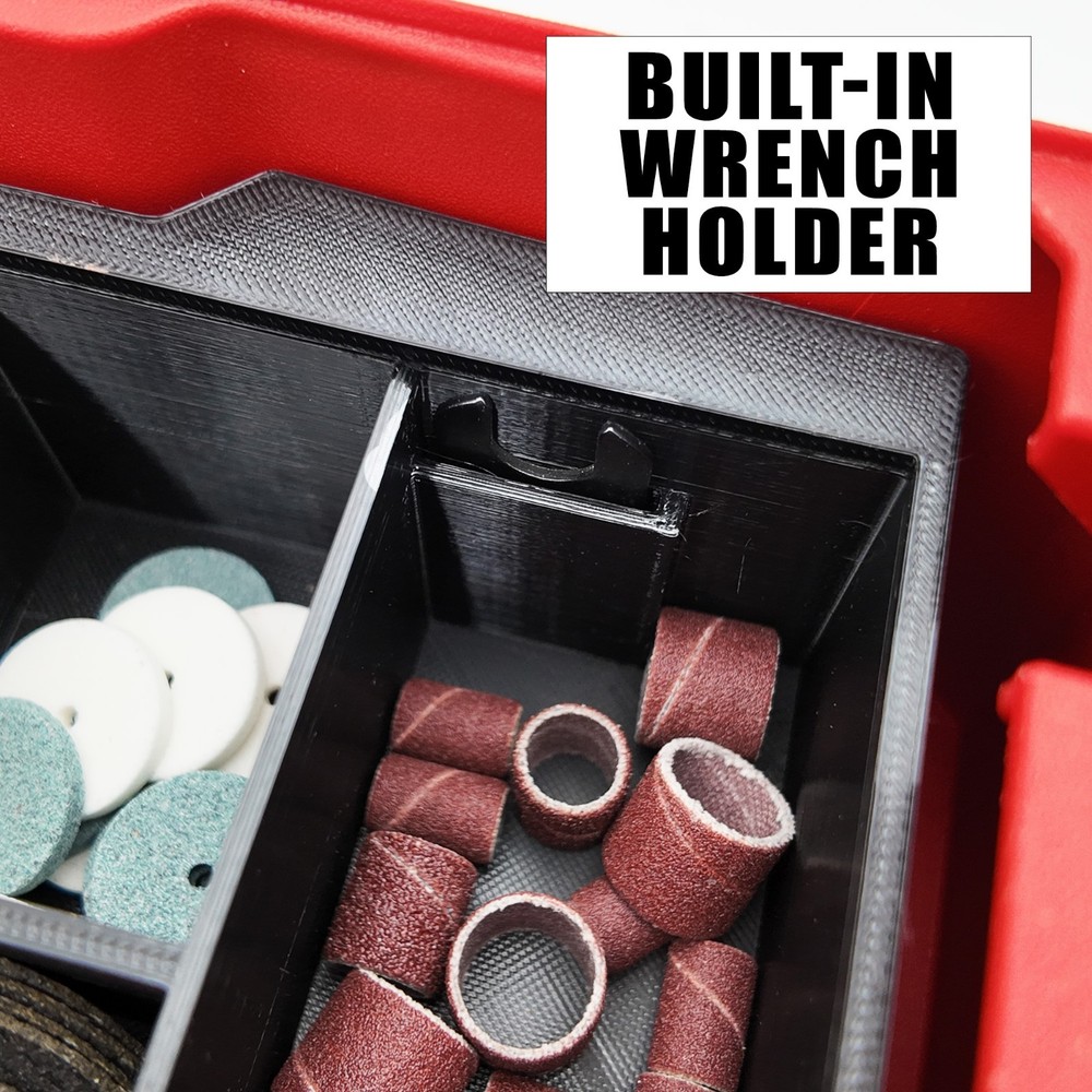 M12 Rotary Tool Organizer for Milwaukee Compact Packout
