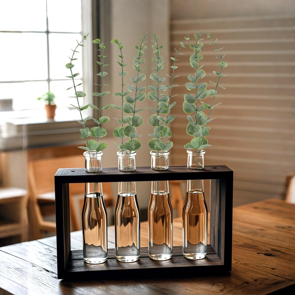 20pcs Eucalyptus Stems Artificial Eucalyptus Leaves Stems Artificial Fake Flo...