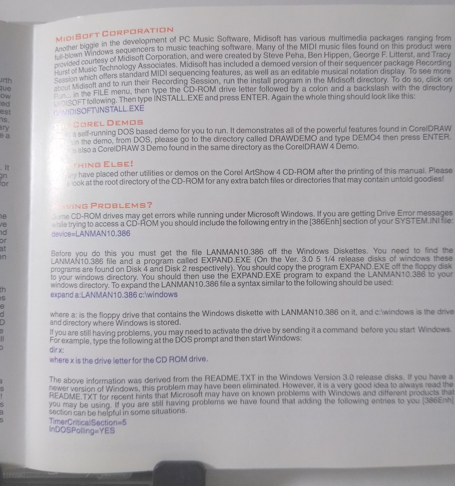 Corel Art Show 4 PC CD-ROM Photo Editing Software Art