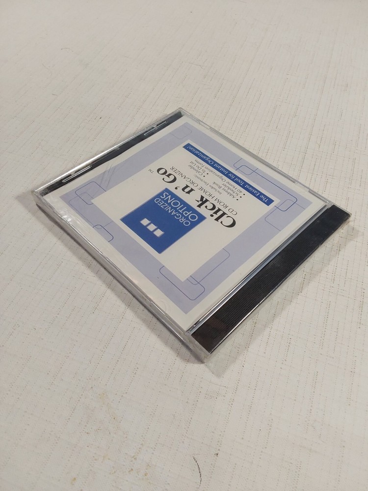 Organized Options Click n’ Go CD ROM Home Organizer CD