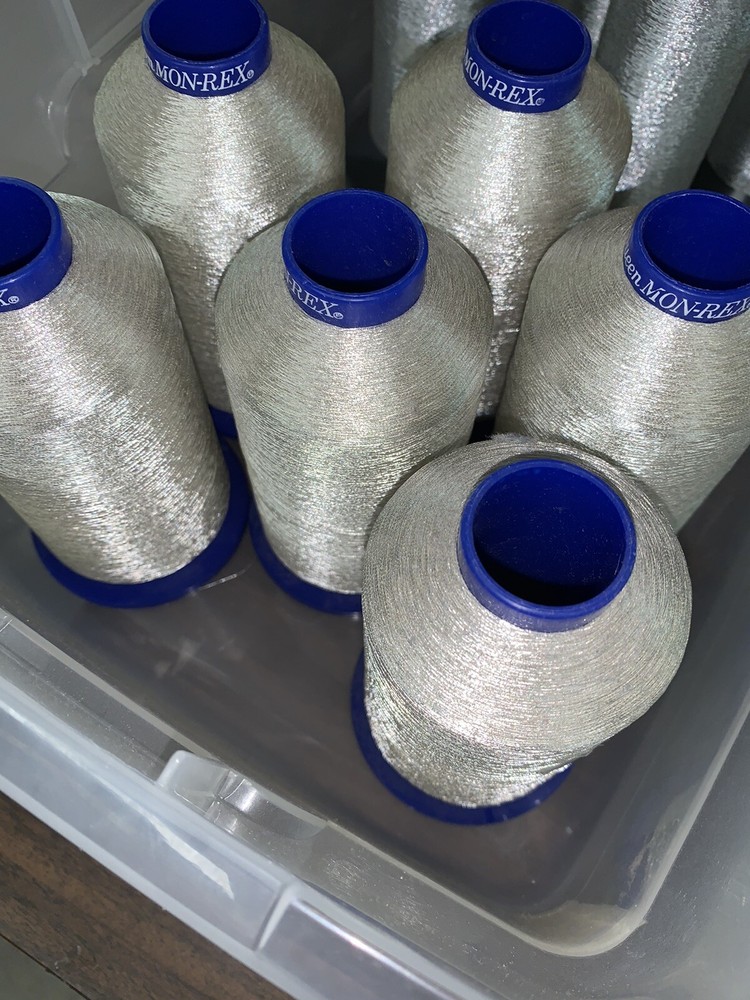 spools of embroidery threads