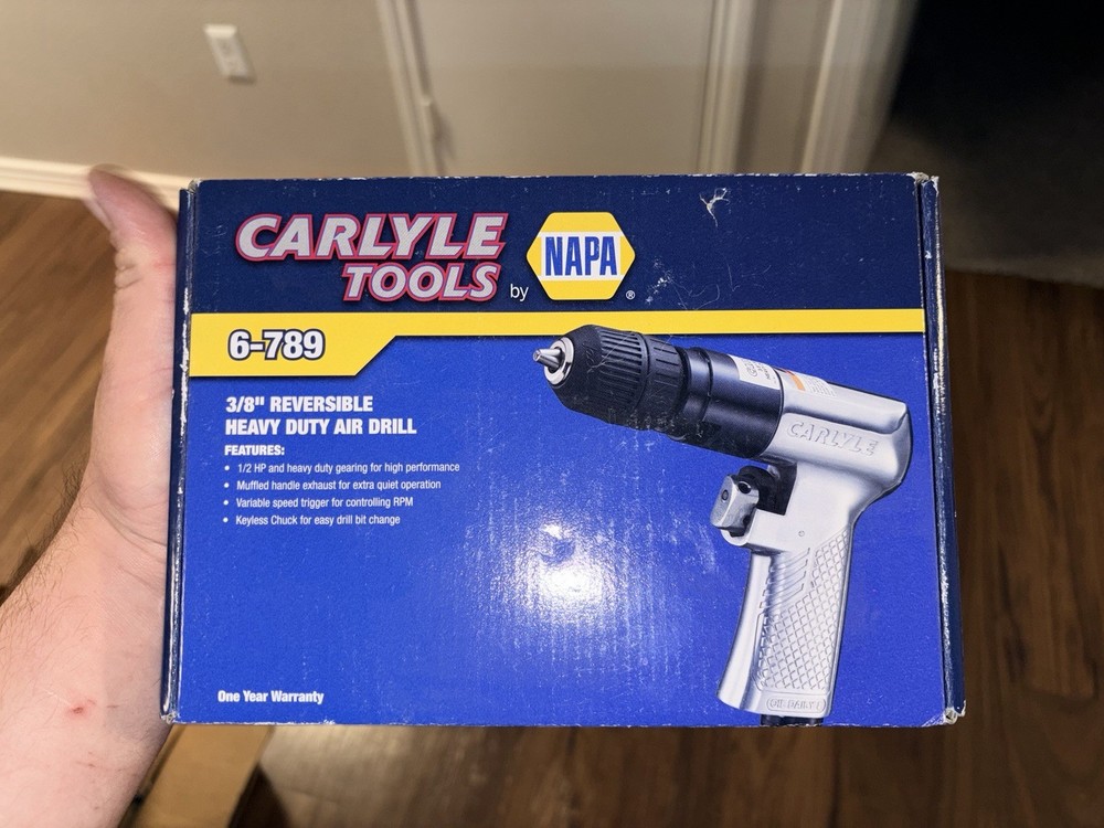 Carlyle Tools 3/8” Reversible Air Drill