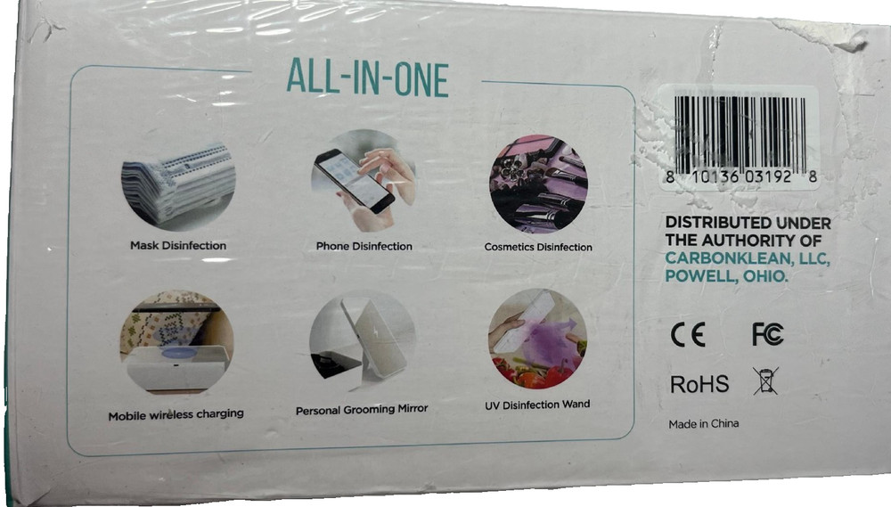 Carbon Klean UV Klear STERILIZATION KIT & MOBILE WIRELESS CHARGER NEW SEALED BOX