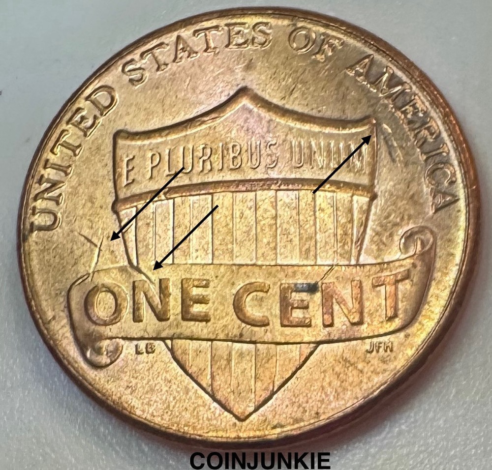 2019 D Lincoln Shield Cent-MUST SEE MINT ERRORS-STRIKE THROUGH’S