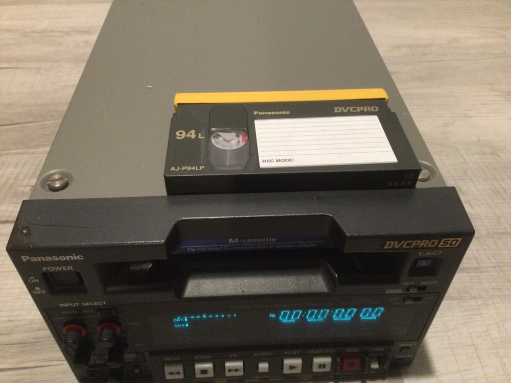 Panasonic AJ-D95DCP DVC Pro50 Recorder/Player Error 09 drum error, Sold Parts