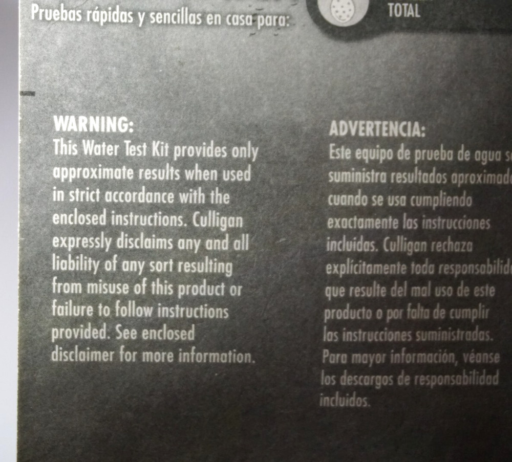 Culligan TK-2 Water Test Kit