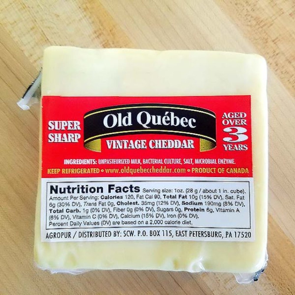 Super Sharp Quebec Vintage Cheddar Cheese - Whole Form (5 pound)