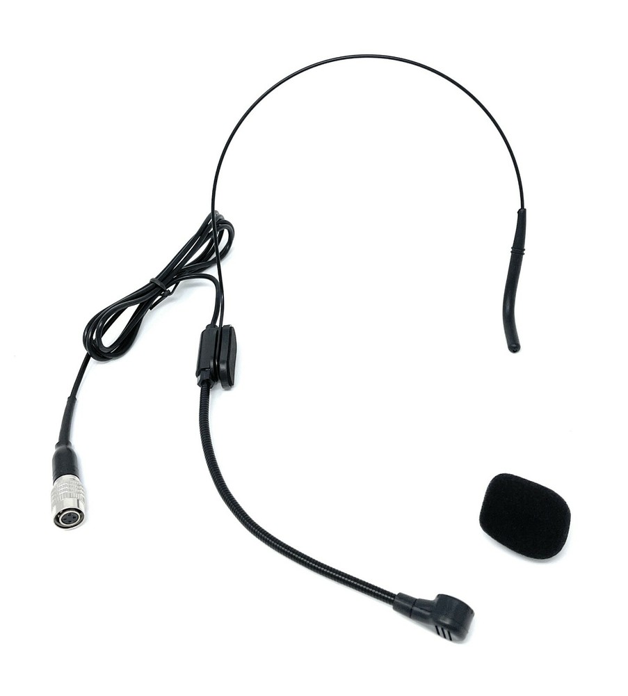 Black Headset Microphone for Audio Technica Wireless Transmitter Body-Packs