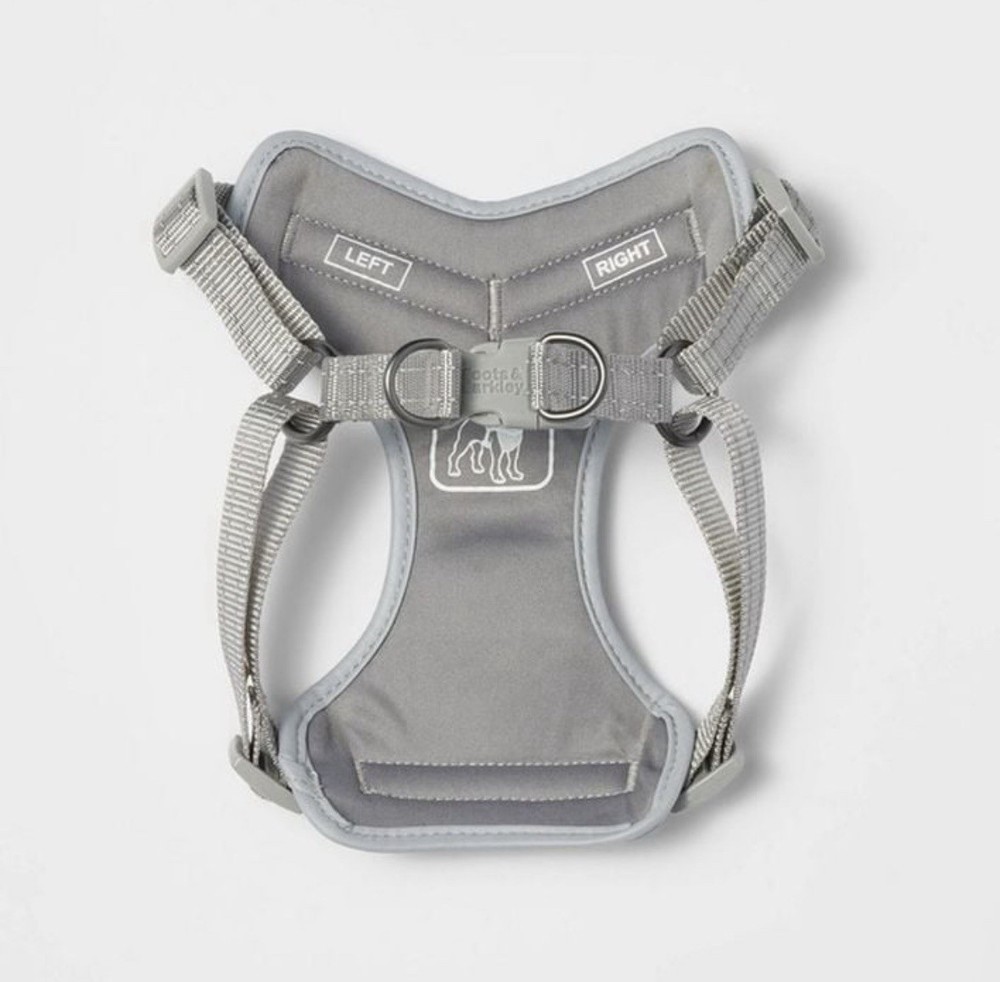 Basic Mesh With Reflective Dog Harness, Size Medium - Color Gray