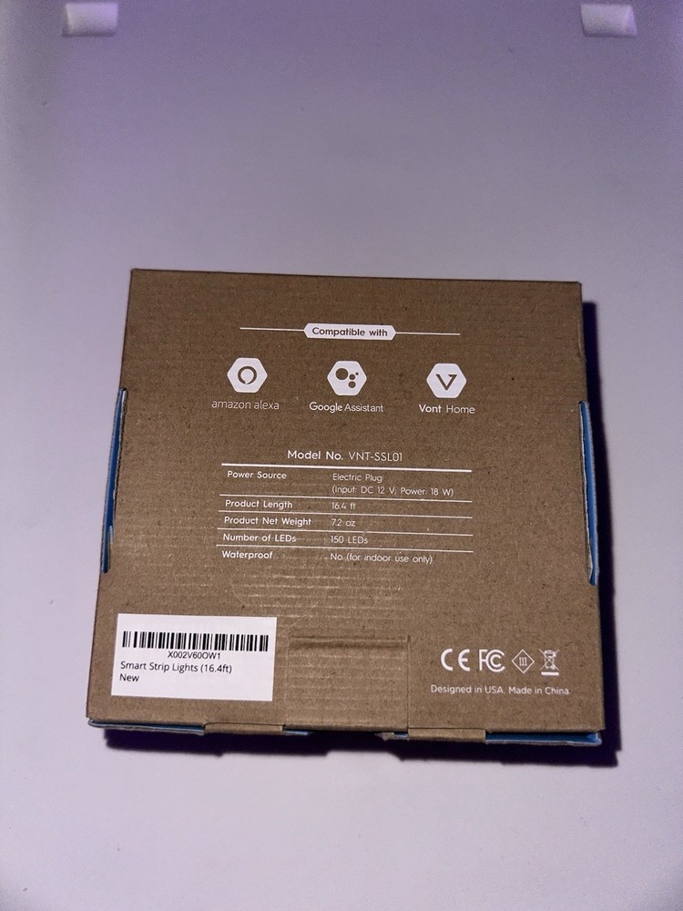smart strip light 16.4 ft vont VNT-SSL01 Open Box/New