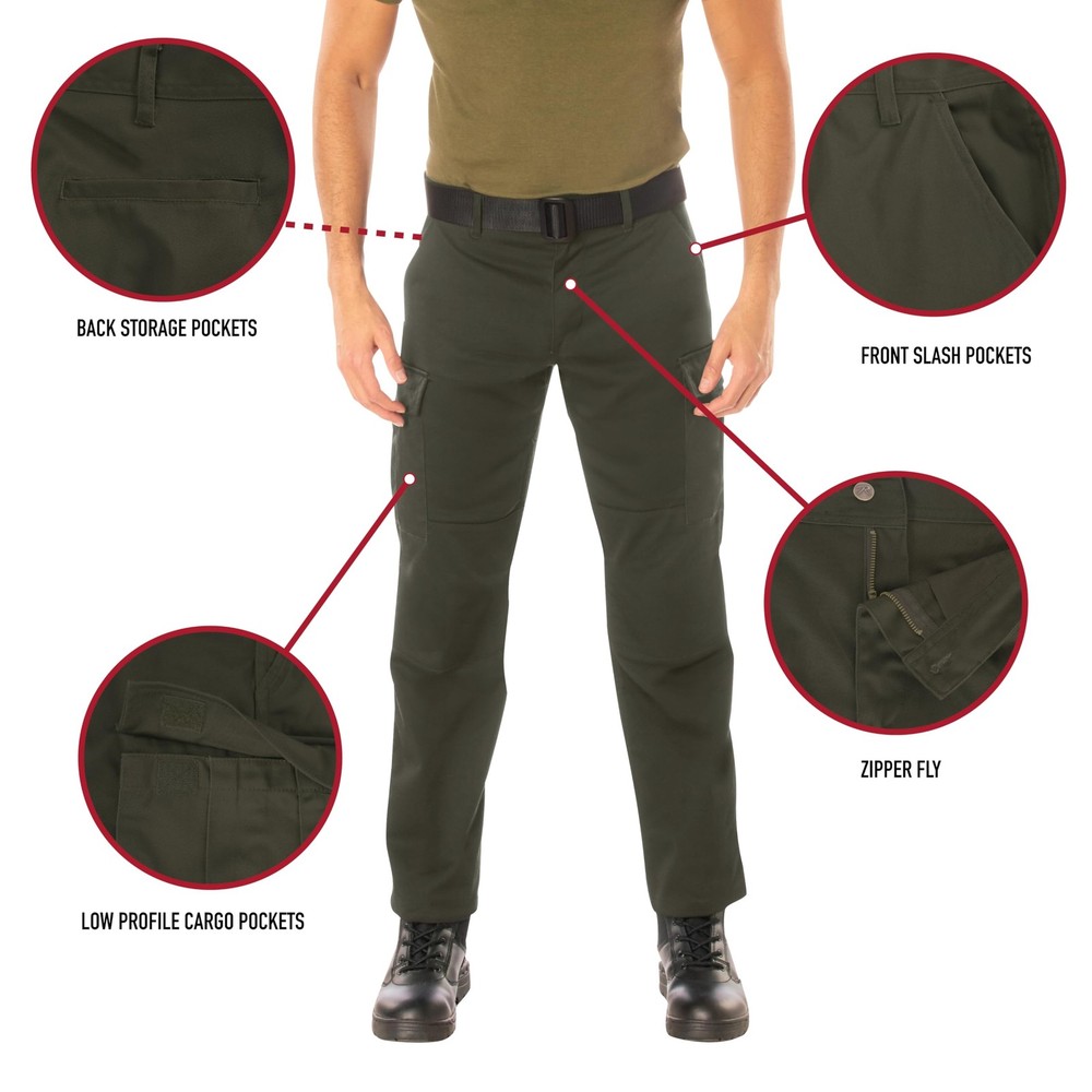 Rothco Active Flex Black Cargo Pants 62072 - 42x30