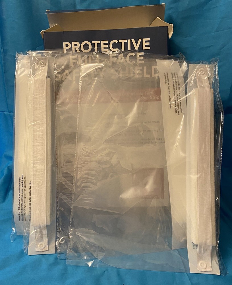 Protective Full Face Safety Shield 4 Pack New