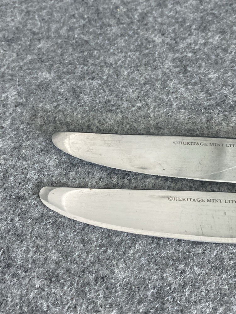 2 pcs Heritage Mint Saffrano Dinner Forks Flatware 18/10 Stainless