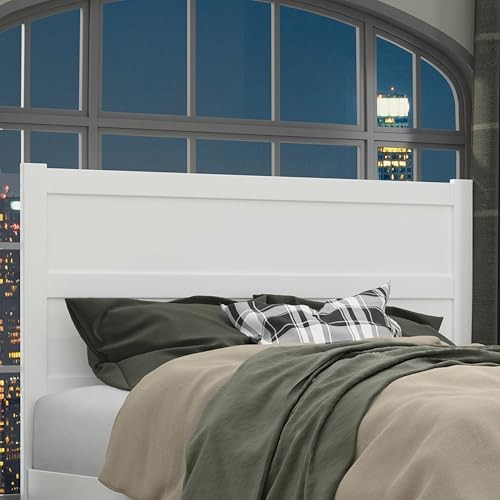 Noho Mid Century Modern Headboard With Usb Charging Station Solid Wood Design
