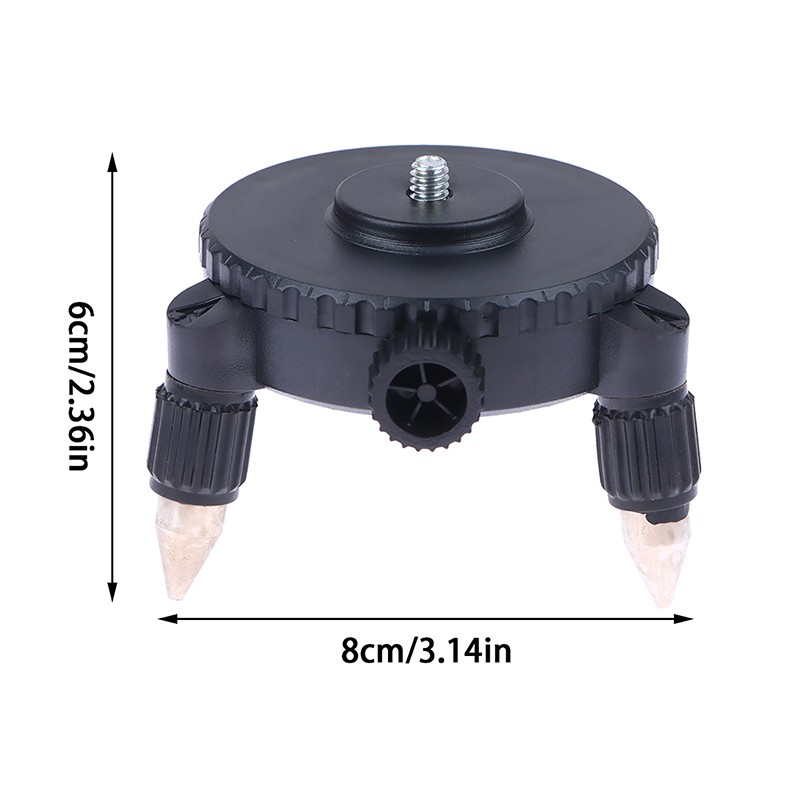 Level Meter Adapter 360-Degree Rotation Base Tripod Bracket 1/4 Inch Interface