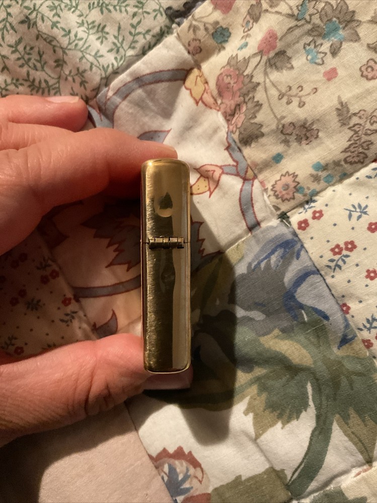 Zippo Solid Pocket Lighter, Brushed Brass with Solid Brass 204-000249