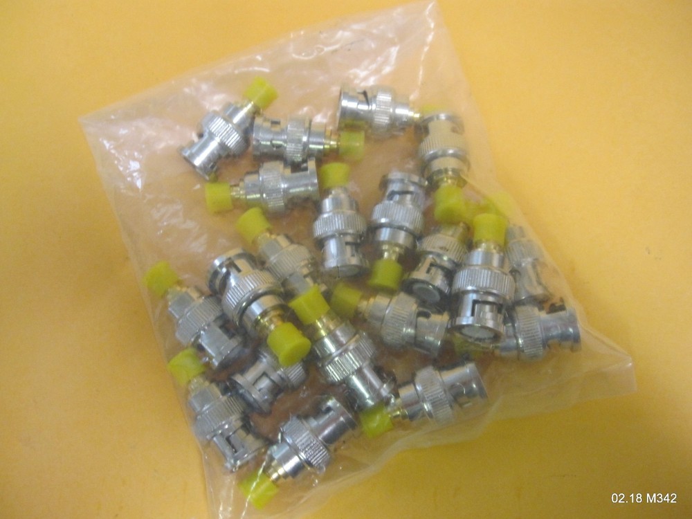 Twenty (20) BNC Connector Coax Coaxial Compression Plug Adapters