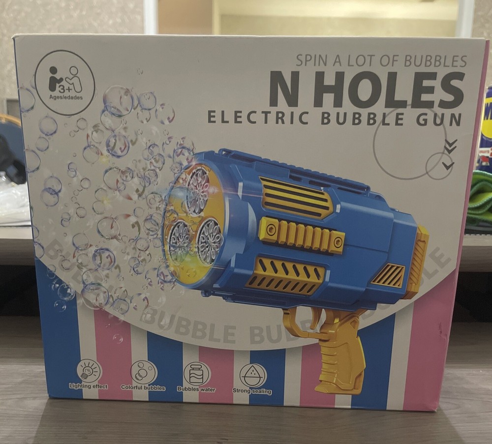 Bubble Machine Automatic Bubble Gun with Bubble Refill Solution,Bubbles Kids Toy