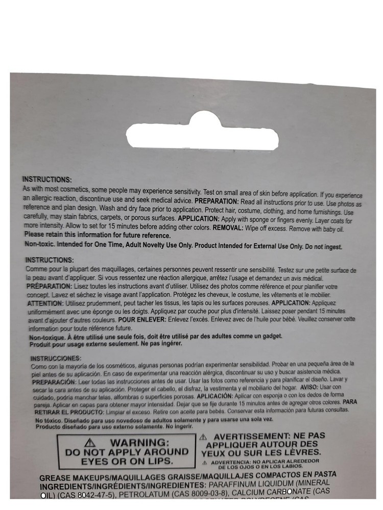 Make-Up Black And White Sticks and Grease Kit